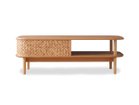 【アキ プラス/AKI+ / GOODS】のJYABARA Ichimatsu Living Table / ジャバラ イチマツ リビングテーブル ウッド:オーク、天板・底板タイプ:無垢材|ID: prp329100004970890 ipo3291000000037277668