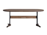 【イージーライフ/Easy Life / GOODS】のHAKUBI DINING TABLE / ハクビ ダイニングテーブル 幅180cm 大人の最旬トレンドファッション＆コーディネート founy(ファウニー) オーバル Oval Design テーブル Table, Dining Table ヴィンテージ Vintage Style ホーム・キャンプ・アウトドア・お取り寄せ Home Living / Home & Lifestyle / Camping Gear / Outdoor Camping 家具・インテリア Home Furniture & Interior. Stylish & Functional Living Spaces テーブル Dining, Coffee & Side Tables ダイニングテーブル・食卓テーブル Dining Tables |ID:prp329100004970916