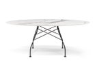 【カルテル/Kartell / GOODS】のGLOSSY / グロッシー オーバル セラミックトップ 192 天板:ホワイトマーブル、脚部ブラック|ID: prp329100004970930 ipo3291000000037277864