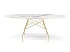 【カルテル/Kartell / GOODS】のGLOSSY / グロッシー オーバル セラミックトップ 192 天板:ホワイトマーブル、脚部ゴールド|ID: prp329100004970930 ipo3291000000037277866