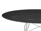 【カルテル/Kartell / GOODS】のGLOSSY / グロッシー オーバル セラミックトップ 192 天板:ブラックマーブル、脚部クローム|ID: prp329100004970930 ipo3291000000037277877
