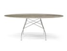 【カルテル/Kartell / GOODS】のGLOSSY / グロッシー オーバル セラミックトップ 192 天板:トロピカルグレイ、脚部クローム|ID: prp329100004970930 ipo3291000000037277880
