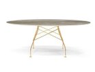 【カルテル/Kartell / GOODS】のGLOSSY / グロッシー オーバル セラミックトップ 192 天板:トロピカルグレイ、脚部ゴールド|ID: prp329100004970930 ipo3291000000037277881