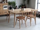 【イージーライフ/Easy Life / GOODS】のMEATH DINING TABLE / ミース ダイニングテーブル カーブ天板 + No.1脚(木角脚) 天板参考イメージ(サイズ:幅150cm)|ID: prp329100004970934 ipo3291000000037277924