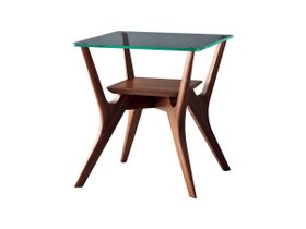【冨士ファニチア/FUJI FURNITURE / GOODS】のKoti Side Table / コティ サイドテーブル 大人の最旬トレンドファッション＆コーディネート founy(ファウニー) ガラス Glass, Glassware テーブル Table, Dining Table フォルム Silhouette, Form ホーム・キャンプ・アウトドア・お取り寄せ Home Living / Home & Lifestyle / Camping Gear / Outdoor Camping 家具・インテリア Home Furniture & Interior. Stylish & Functional Living Spaces テーブル Dining, Coffee & Side Tables サイドテーブル・ナイトテーブル Side & End Tables |ID:prp329100004970955