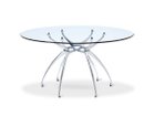 【フライミー ノワール/FLYMEe Noir / GOODS】のDining Table G / ダイニングテーブル 直径140cm m71241 大人の最旬トレンドファッション＆コーディネート founy(ファウニー) ガラス Glass, Glassware テーブル Table, Dining Table ラウンド Round, Round Neck ホーム・キャンプ・アウトドア・お取り寄せ Home Living / Home & Lifestyle / Camping Gear / Outdoor Camping 家具・インテリア Home Furniture & Interior. Stylish & Functional Living Spaces テーブル Dining, Coffee & Side Tables ダイニングテーブル・食卓テーブル Dining Tables thumbnail 天板:クリアガラス|ID: prp329100004970958 ipo3291000000037278054