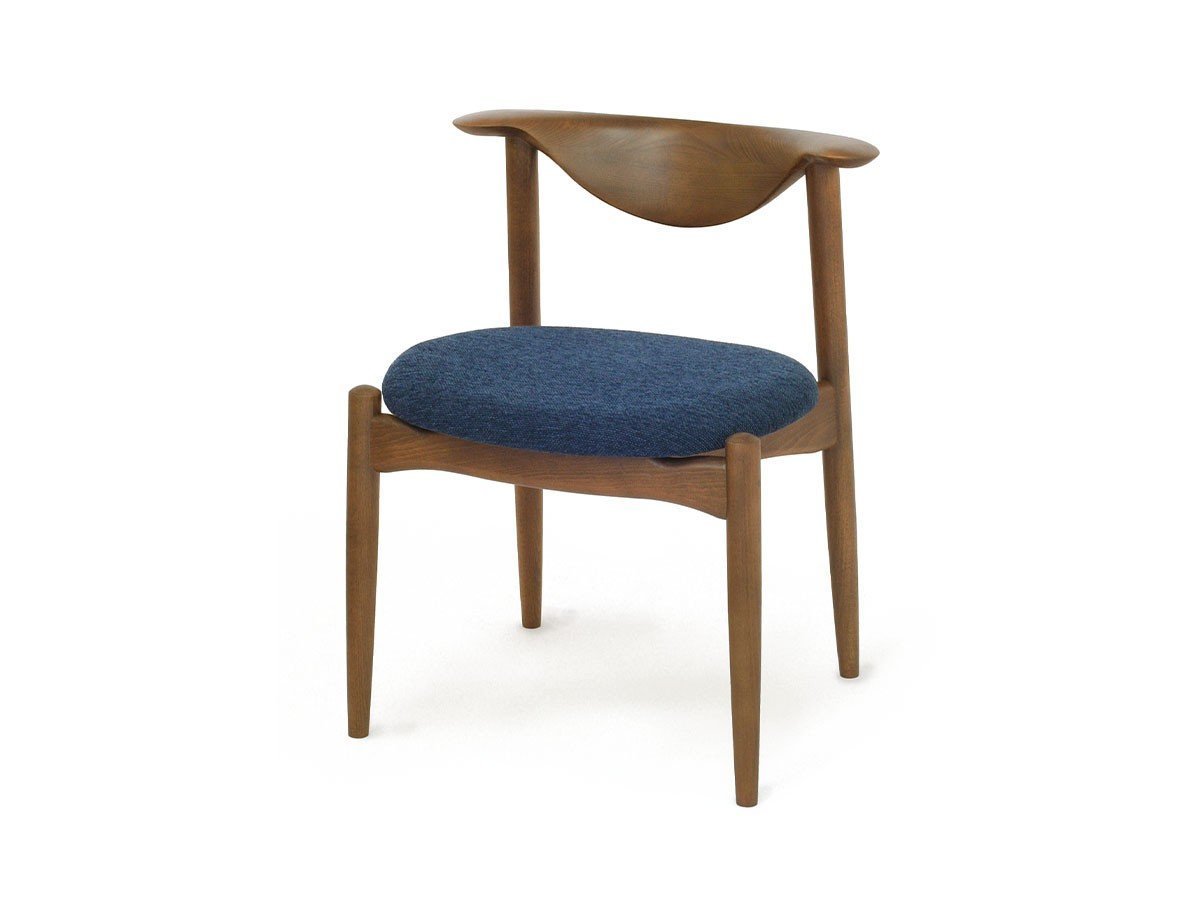 【フライミー ジャパン スタイル/FLYMEe Japan-Style / GOODS】のDINING CHAIR / ダイニングチェア #117124 インテリア・キッズ・メンズ・レディースファッション・服の通販 founy(ファウニー) 　送料無料　Free Shipping　テーブル　Table, Dining Table　ハーフ　Half, Half-Length　フィット　Fit, Slim Fit　ホーム・キャンプ・アウトドア・お取り寄せ　Home Living / Home & Lifestyle / Camping Gear / Outdoor Camping　家具・インテリア　Home Furniture & Interior. Stylish & Functional Living Spaces　チェア・椅子　Seating & Chairs　ダイニングチェア・木製チェア　Dining Chairs　張地:207 プルシアン、フレームウォールナット|ID: prp329100004971053 ipo3291000000037278679
