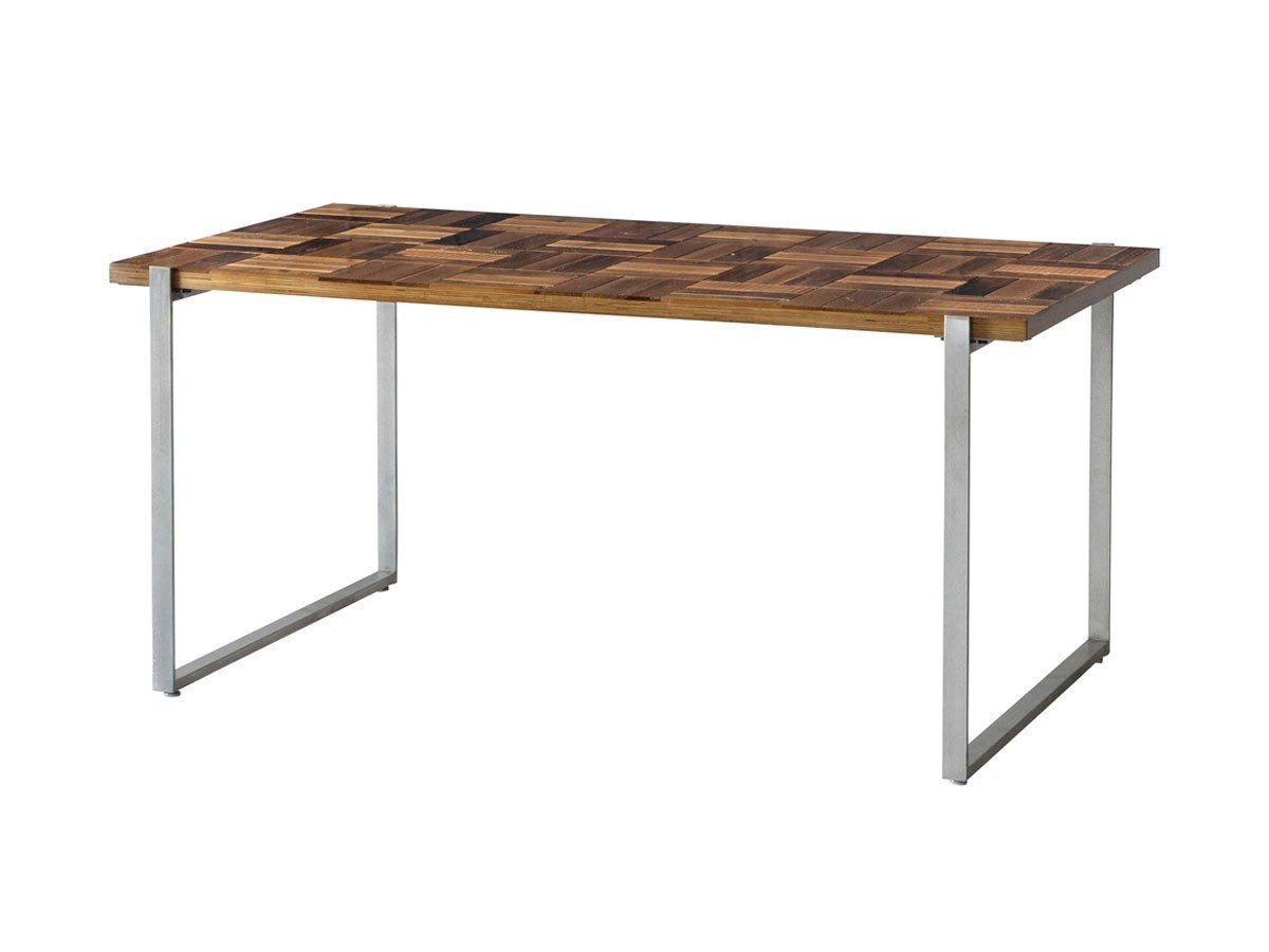 【ノットアンティークス/knot antiques / CRASH GATE】のMATERIA DINING TABLE / マテリア ダイニングテーブル チェス柄天板 + No.4脚(ロの字脚) インテリア・キッズ・メンズ・レディースファッション・服の通販 founy(ファウニー) 　テーブル　Table, Dining Table　バランス　Balance, Style Balance　ホーム・キャンプ・アウトドア・お取り寄せ　Home Living / Home & Lifestyle / Camping Gear / Outdoor Camping　家具・インテリア　Home Furniture & Interior. Stylish & Functional Living Spaces　テーブル　Dining, Coffee & Side Tables　ダイニングテーブル・食卓テーブル　Dining Tables　サイズ:幅158cm、脚部シルバー(ステンレス)|ID: prp329100004971077 ipo3291000000037278841