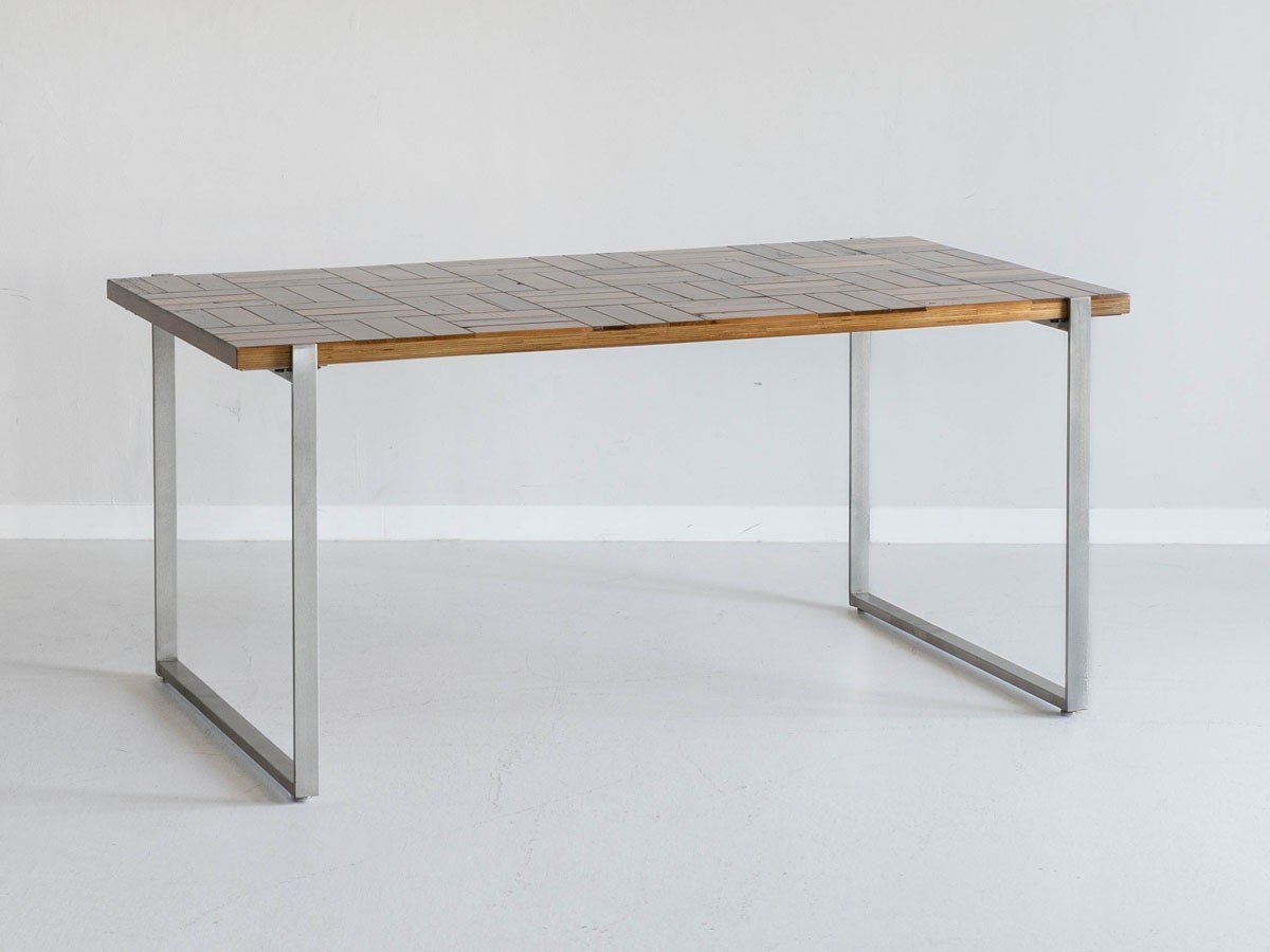【ノットアンティークス/knot antiques / CRASH GATE】のMATERIA DINING TABLE / マテリア ダイニングテーブル チェス柄天板 + No.4脚(ロの字脚) インテリア・キッズ・メンズ・レディースファッション・服の通販 founy(ファウニー) 　テーブル　Table, Dining Table　バランス　Balance, Style Balance　ホーム・キャンプ・アウトドア・お取り寄せ　Home Living / Home & Lifestyle / Camping Gear / Outdoor Camping　家具・インテリア　Home Furniture & Interior. Stylish & Functional Living Spaces　テーブル　Dining, Coffee & Side Tables　ダイニングテーブル・食卓テーブル　Dining Tables　サイズ:幅158cm、脚部シルバー(ステンレス)|ID: prp329100004971077 ipo3291000000037278862