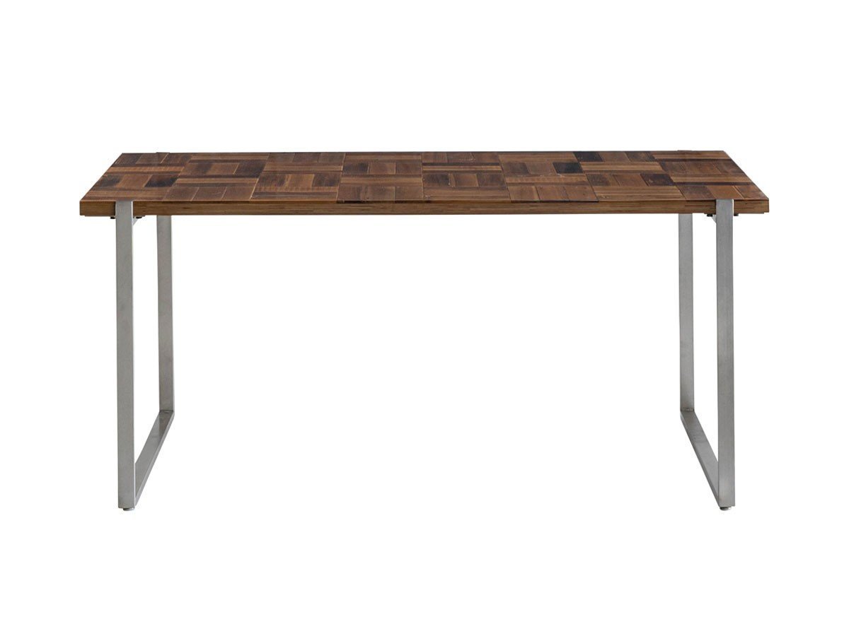【ノットアンティークス/knot antiques / CRASH GATE】のMATERIA DINING TABLE / マテリア ダイニングテーブル チェス柄天板 + No.4脚(ロの字脚) インテリア・キッズ・メンズ・レディースファッション・服の通販 founy(ファウニー) 　テーブル　Table, Dining Table　バランス　Balance, Style Balance　ホーム・キャンプ・アウトドア・お取り寄せ　Home Living / Home & Lifestyle / Camping Gear / Outdoor Camping　家具・インテリア　Home Furniture & Interior. Stylish & Functional Living Spaces　テーブル　Dining, Coffee & Side Tables　ダイニングテーブル・食卓テーブル　Dining Tables　サイズ:幅158cm、脚部シルバー(ステンレス)|ID: prp329100004971077 ipo3291000000037278871