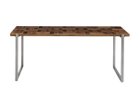 【ノットアンティークス/knot antiques / CRASH GATE】のMATERIA DINING TABLE / マテリア ダイニングテーブル チェス柄天板 + No.4脚(ロの字脚) サイズ:幅177.5cm、脚部シルバー(ステンレス)|ID: prp329100004971077 ipo3291000000037278874
