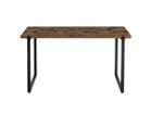 【ノットアンティークス/knot antiques / CRASH GATE】のMATERIA DINING TABLE / マテリア ダイニングテーブル チェス柄天板 + No.4脚(ロの字脚) サイズ:幅138.5cm、脚部ブラック(スチール)|ID: prp329100004971077 ipo3291000000037278877