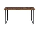 【ノットアンティークス/knot antiques / CRASH GATE】のMATERIA DINING TABLE / マテリア ダイニングテーブル チェス柄天板 + No.4脚(ロの字脚) サイズ:幅158cm、脚部ブラック(スチール)|ID: prp329100004971077 ipo3291000000037278879