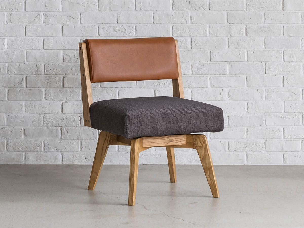 【イージーライフ/Easy Life / GOODS】のCAIN CHAIR / カイン 回転チェア 肘無(ウォールナット材) インテリア・キッズ・メンズ・レディースファッション・服の通販 founy(ファウニー) 　ファブリック　Fabric, Textile　ホーム・キャンプ・アウトドア・お取り寄せ　Home Living / Home & Lifestyle / Camping Gear / Outdoor Camping　家具・インテリア　Home Furniture & Interior. Stylish & Functional Living Spaces　チェア・椅子　Seating & Chairs　ダイニングチェア・木製チェア　Dining Chairs　座面カバー「チャコールブラウン」参考イメージ|ID: prp329100004971104 ipo3291000000037279077