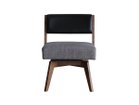 【イージーライフ/Easy Life / GOODS】のCAIN CHAIR / カイン 回転チェア 肘無(ウォールナット材) 張地:PVCブラック × ICグレー、座面カバー:不要|ID: prp329100004971104 ipo3291000000037279082
