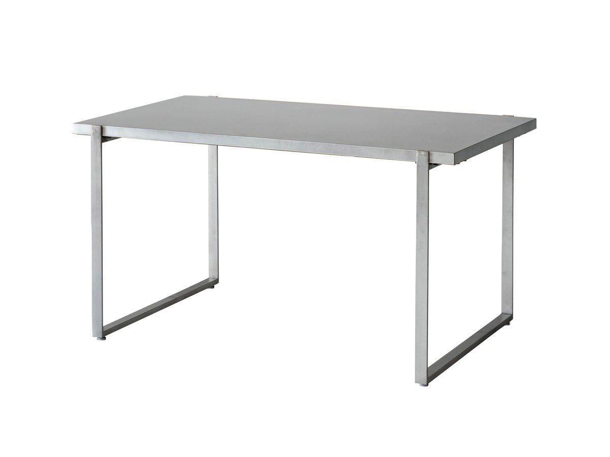 【ノットアンティークス/knot antiques / CRASH GATE】のMATERIA DINING TABLE / マテリア ダイニングテーブル ステンレス天板 + No.4脚(ロの字脚) インテリア・キッズ・メンズ・レディースファッション・服の通販 founy(ファウニー) 　テーブル　Table, Dining Table　バランス　Balance, Style Balance　ホーム・キャンプ・アウトドア・お取り寄せ　Home Living / Home & Lifestyle / Camping Gear / Outdoor Camping　家具・インテリア　Home Furniture & Interior. Stylish & Functional Living Spaces　テーブル　Dining, Coffee & Side Tables　ダイニングテーブル・食卓テーブル　Dining Tables　サイズ:幅138.5cm、脚部シルバー(ステンレス)|ID: prp329100004971121 ipo3291000000037279189