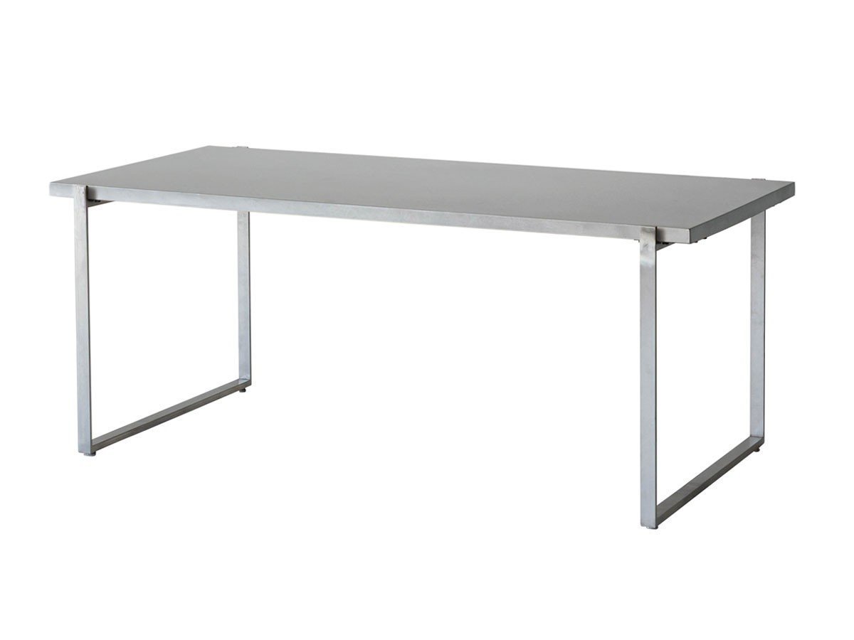 【ノットアンティークス/knot antiques / CRASH GATE】のMATERIA DINING TABLE / マテリア ダイニングテーブル ステンレス天板 + No.4脚(ロの字脚) インテリア・キッズ・メンズ・レディースファッション・服の通販 founy(ファウニー) 　テーブル　Table, Dining Table　バランス　Balance, Style Balance　ホーム・キャンプ・アウトドア・お取り寄せ　Home Living / Home & Lifestyle / Camping Gear / Outdoor Camping　家具・インテリア　Home Furniture & Interior. Stylish & Functional Living Spaces　テーブル　Dining, Coffee & Side Tables　ダイニングテーブル・食卓テーブル　Dining Tables　サイズ:幅177.5cm、脚部シルバー(ステンレス)|ID: prp329100004971121 ipo3291000000037279192