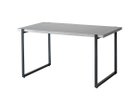【ノットアンティークス/knot antiques / CRASH GATE】のMATERIA DINING TABLE / マテリア ダイニングテーブル ステンレス天板 + No.4脚(ロの字脚) サイズ:幅138.5cm、脚部ブラック(スチール)|ID: prp329100004971121 ipo3291000000037279194
