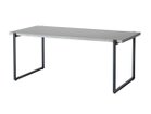 【ノットアンティークス/knot antiques / CRASH GATE】のMATERIA DINING TABLE / マテリア ダイニングテーブル ステンレス天板 + No.4脚(ロの字脚) サイズ:幅177.5cm、脚部ブラック(スチール)|ID: prp329100004971121 ipo3291000000037279199