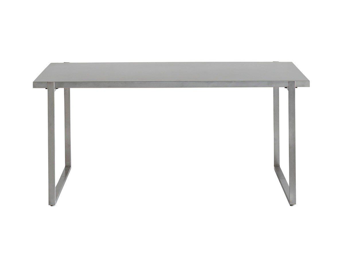 【ノットアンティークス/knot antiques / CRASH GATE】のMATERIA DINING TABLE / マテリア ダイニングテーブル ステンレス天板 + No.4脚(ロの字脚) インテリア・キッズ・メンズ・レディースファッション・服の通販 founy(ファウニー) 　テーブル　Table, Dining Table　バランス　Balance, Style Balance　ホーム・キャンプ・アウトドア・お取り寄せ　Home Living / Home & Lifestyle / Camping Gear / Outdoor Camping　家具・インテリア　Home Furniture & Interior. Stylish & Functional Living Spaces　テーブル　Dining, Coffee & Side Tables　ダイニングテーブル・食卓テーブル　Dining Tables　サイズ:幅158cm、脚部シルバー(ステンレス)|ID: prp329100004971121 ipo3291000000037279222