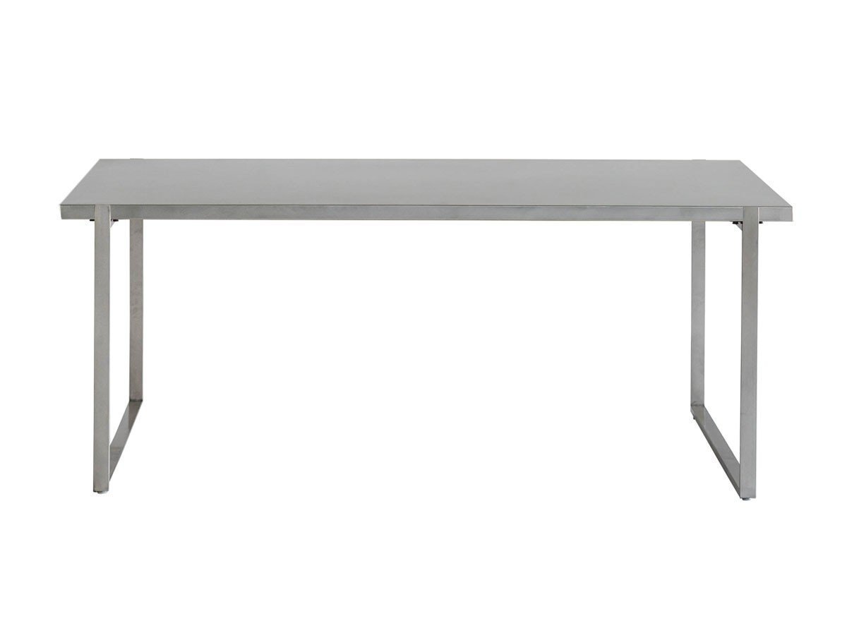 【ノットアンティークス/knot antiques / CRASH GATE】のMATERIA DINING TABLE / マテリア ダイニングテーブル ステンレス天板 + No.4脚(ロの字脚) インテリア・キッズ・メンズ・レディースファッション・服の通販 founy(ファウニー) 　テーブル　Table, Dining Table　バランス　Balance, Style Balance　ホーム・キャンプ・アウトドア・お取り寄せ　Home Living / Home & Lifestyle / Camping Gear / Outdoor Camping　家具・インテリア　Home Furniture & Interior. Stylish & Functional Living Spaces　テーブル　Dining, Coffee & Side Tables　ダイニングテーブル・食卓テーブル　Dining Tables　サイズ:幅177.5cm、脚部シルバー(ステンレス)|ID: prp329100004971121 ipo3291000000037279224