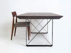 【ロックストーン/ROCKSTONE / GOODS】のKIZA dining table / キザ ダイニングテーブル 天板:ウォールナット材(ブラック色)、サイズ:幅210 × 奥行90cm、脚部:スチール(ブラック塗|ID: prp329100004971133 ipo3291000000037279302