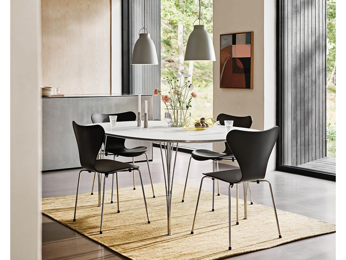 【フリッツ ハンセン/FRITZ HANSEN / GOODS】のTABLE SERIES SUPERELLIPSE / テーブルシリーズ スーパー楕円テーブル スパンレッグ B613 インテリア・キッズ・メンズ・レディースファッション・服の通販 founy(ファウニー) 　テーブル　Table, Dining Table　フォルム　Silhouette, Form　ホーム・キャンプ・アウトドア・お取り寄せ　Home Living / Home & Lifestyle / Camping Gear / Outdoor Camping　家具・インテリア　Home Furniture & Interior. Stylish & Functional Living Spaces　テーブル　Dining, Coffee & Side Tables　ダイニングテーブル・食卓テーブル　Dining Tables　天板:ラミネート / ホワイト、脚部:クローム仕上|ID: prp329100004971202 ipo3291000000037279753