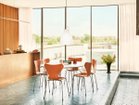 【フリッツ ハンセン/FRITZ HANSEN / GOODS】のTABLE SERIES SUPERELLIPSE / テーブルシリーズ スーパー楕円テーブル スパンレッグ B613 大人の最旬トレンドファッション＆コーディネート founy(ファウニー) テーブル Table, Dining Table フォルム Silhouette, Form ホーム・キャンプ・アウトドア・お取り寄せ Home Living / Home & Lifestyle / Camping Gear / Outdoor Camping 家具・インテリア Home Furniture & Interior. Stylish & Functional Living Spaces テーブル Dining, Coffee & Side Tables ダイニングテーブル・食卓テーブル Dining Tables thumbnail 天板:ラミネート / ホワイト、脚部:クローム仕上|ID: prp329100004971202 ipo3291000000037279755