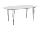 【フリッツ ハンセン/FRITZ HANSEN / GOODS】のTABLE SERIES SUPERELLIPSE / テーブルシリーズ スーパー楕円テーブル スパンレッグ B616 大人の最旬トレンドファッション＆コーディネート founy(ファウニー) テーブル Table, Dining Table フォルム Silhouette, Form ホーム・キャンプ・アウトドア・お取り寄せ Home Living / Home & Lifestyle / Camping Gear / Outdoor Camping 家具・インテリア Home Furniture & Interior. Stylish & Functional Living Spaces テーブル Dining, Coffee & Side Tables ダイニングテーブル・食卓テーブル Dining Tables thumbnail 天板:ラミネート / ホワイト、脚部:クローム仕上|ID: prp329100004971309 ipo3291000000037280334