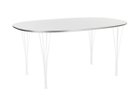 【フリッツ ハンセン/FRITZ HANSEN / GOODS】のTABLE SERIES SUPERELLIPSE / テーブルシリーズ スーパー楕円テーブル スパンレッグ B616 大人の最旬トレンドファッション＆コーディネート founy(ファウニー) テーブル Table, Dining Table フォルム Silhouette, Form ホーム・キャンプ・アウトドア・お取り寄せ Home Living / Home & Lifestyle / Camping Gear / Outdoor Camping 家具・インテリア Home Furniture & Interior. Stylish & Functional Living Spaces テーブル Dining, Coffee & Side Tables ダイニングテーブル・食卓テーブル Dining Tables thumbnail 天板:ラミネート / ホワイト、脚部:ホワイト|ID: prp329100004971309 ipo3291000000037280374