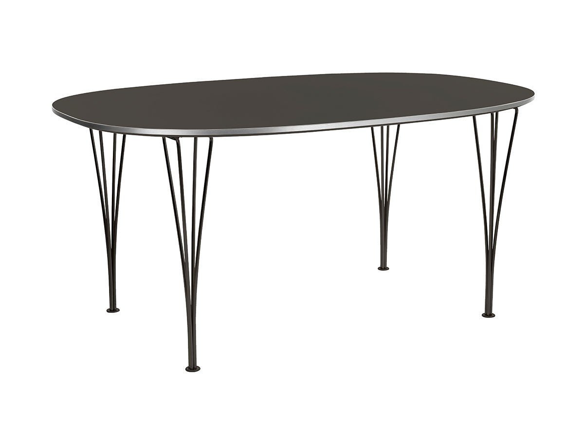 【フリッツ ハンセン/FRITZ HANSEN / GOODS】のTABLE SERIES SUPERELLIPSE / テーブルシリーズ スーパー楕円テーブル スパンレッグ B616 インテリア・キッズ・メンズ・レディースファッション・服の通販 founy(ファウニー) 　テーブル　Table, Dining Table　フォルム　Silhouette, Form　ホーム・キャンプ・アウトドア・お取り寄せ　Home Living / Home & Lifestyle / Camping Gear / Outdoor Camping　家具・インテリア　Home Furniture & Interior. Stylish & Functional Living Spaces　テーブル　Dining, Coffee & Side Tables　ダイニングテーブル・食卓テーブル　Dining Tables　天板:ラミネート / グレーブローモ、脚部:ウォームグラファイト|ID: prp329100004971309 ipo3291000000037280382