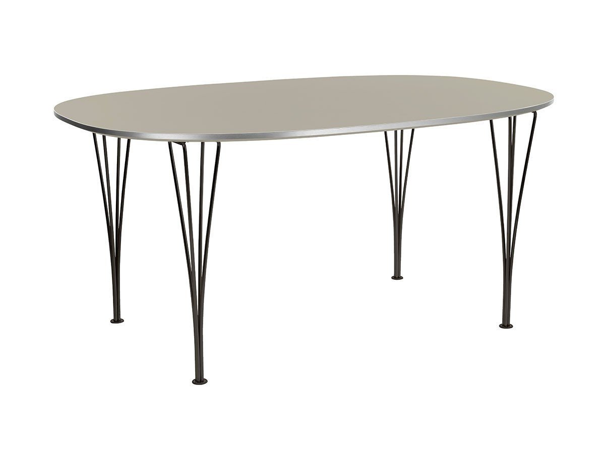 【フリッツ ハンセン/FRITZ HANSEN / GOODS】のTABLE SERIES SUPERELLIPSE / テーブルシリーズ スーパー楕円テーブル スパンレッグ B616 インテリア・キッズ・メンズ・レディースファッション・服の通販 founy(ファウニー) 　テーブル　Table, Dining Table　フォルム　Silhouette, Form　ホーム・キャンプ・アウトドア・お取り寄せ　Home Living / Home & Lifestyle / Camping Gear / Outdoor Camping　家具・インテリア　Home Furniture & Interior. Stylish & Functional Living Spaces　テーブル　Dining, Coffee & Side Tables　ダイニングテーブル・食卓テーブル　Dining Tables　天板:ラミネート / グレーエフェソ、脚部:ウォームグラファイト|ID: prp329100004971309 ipo3291000000037280383