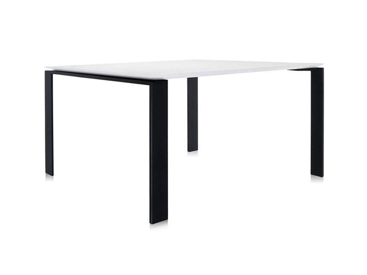 【カルテル/Kartell / GOODS】のFOUR / フォー 128(スクエア) インテリア・キッズ・メンズ・レディースファッション・服の通販 founy(ファウニー) 　エレガント 上品　Elegant　スクエア　Square, Square Shape　テーブル　Table, Dining Table　ホーム・キャンプ・アウトドア・お取り寄せ　Home Living / Home & Lifestyle / Camping Gear / Outdoor Camping　家具・インテリア　Home Furniture & Interior. Stylish & Functional Living Spaces　テーブル　Dining, Coffee & Side Tables　ダイニングテーブル・食卓テーブル　Dining Tables　天板ホワイト、脚部ブラック|ID: prp329100004971326 ipo3291000000037280487