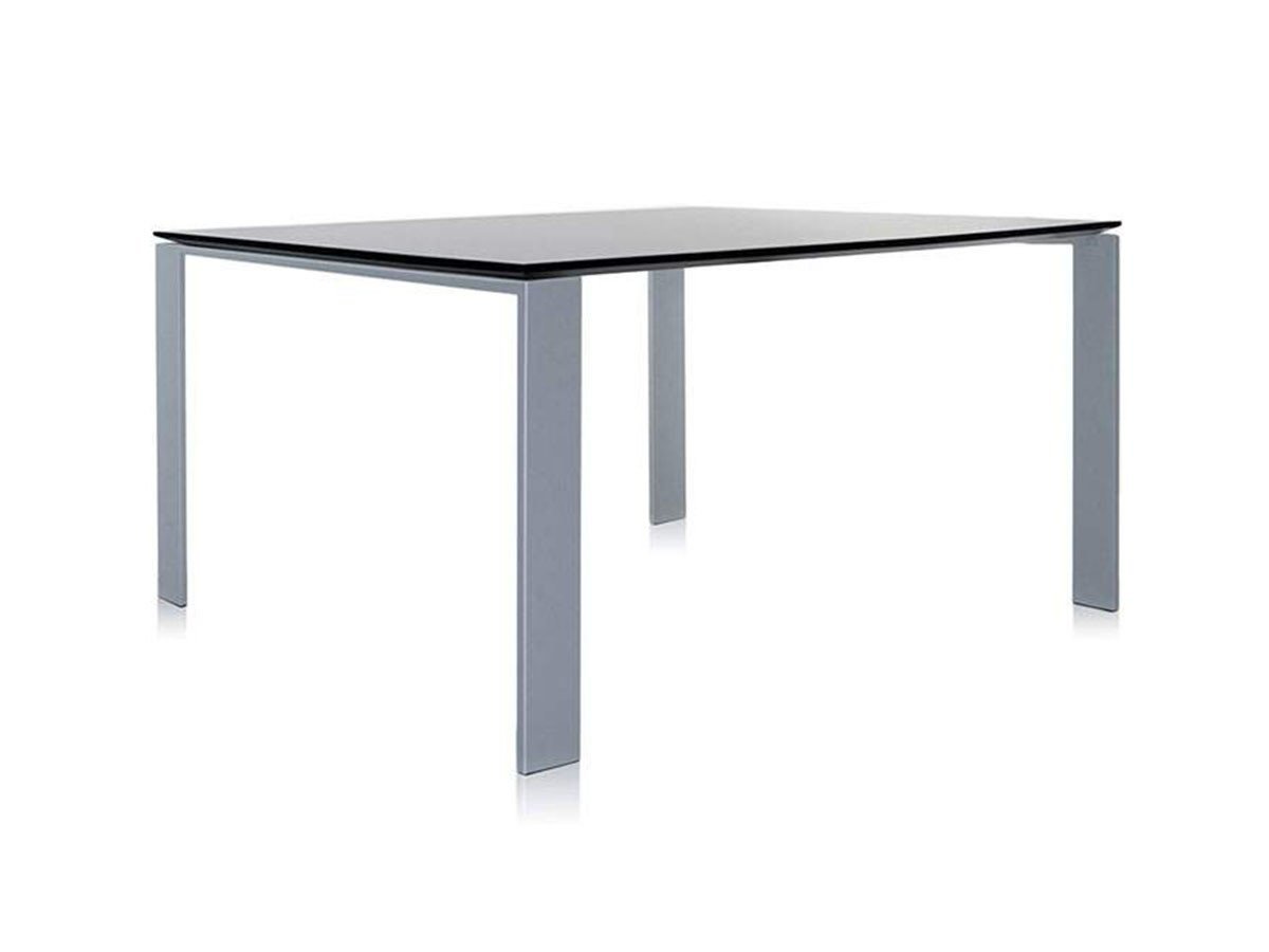 【カルテル/Kartell / GOODS】のFOUR / フォー 128(スクエア) インテリア・キッズ・メンズ・レディースファッション・服の通販 founy(ファウニー) 　エレガント 上品　Elegant　スクエア　Square, Square Shape　テーブル　Table, Dining Table　ホーム・キャンプ・アウトドア・お取り寄せ　Home Living / Home & Lifestyle / Camping Gear / Outdoor Camping　家具・インテリア　Home Furniture & Interior. Stylish & Functional Living Spaces　テーブル　Dining, Coffee & Side Tables　ダイニングテーブル・食卓テーブル　Dining Tables　天板ブラック、脚部アルミニウム|ID: prp329100004971326 ipo3291000000037280488