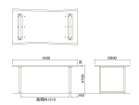 【フライミー ヴェール/FLYMEe vert / GOODS】のDINING TABLE / ダイニングテーブル #117225 「幅165cm」寸法図|ID: prp329100004971331 ipo3291000000037280543