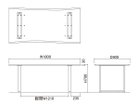 【フライミー ヴェール/FLYMEe vert / GOODS】のDINING TABLE / ダイニングテーブル #117225 「幅180cm」寸法図|ID: prp329100004971331 ipo3291000000037280545