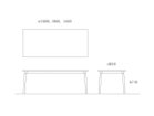 【デュアル/dual / GOODS】のdining table / ダイニングテーブル 「木脚」寸法図|ID: prp329100004971414 ipo3291000000037281022