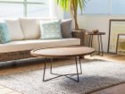 【カジャ/KAJA / GOODS】のFARGO Round Side Table / ファーゴ ラウンド サイドテーブル 手前:同シリーズの「コーヒーテーブル」、奥:本商品|ID: prp329100004971576 ipo3291000000037281769