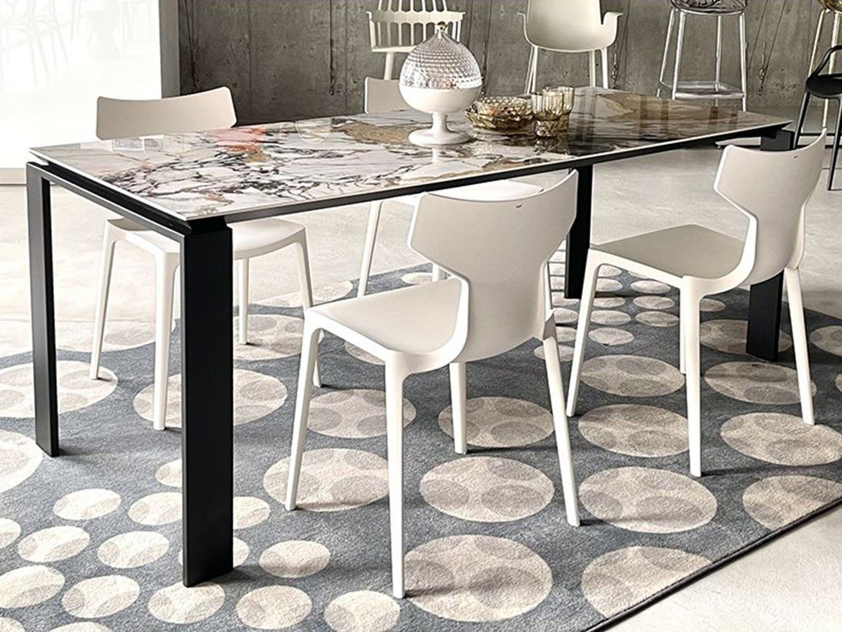 【カルテル/Kartell / GOODS】のFOUR CERAMIC / フォー セラミックトップ 190 インテリア・キッズ・メンズ・レディースファッション・服の通販 founy(ファウニー) 　エレガント 上品　Elegant　テーブル　Table, Dining Table　デスク　Desk, Work Desk　フォルム　Silhouette, Form　ホーム・キャンプ・アウトドア・お取り寄せ　Home Living / Home & Lifestyle / Camping Gear / Outdoor Camping　家具・インテリア　Home Furniture & Interior. Stylish & Functional Living Spaces　テーブル　Dining, Coffee & Side Tables　ダイニングテーブル・食卓テーブル　Dining Tables　天板:シンフォニー|ID: prp329100004971632 ipo3291000000037282040