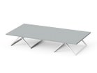 【スティール/stiiilll / GOODS】のTable Set / テーブルセット メラミン天板 + 木脚 L 脚部をA字に配置することで、ローテーブルとしても活用できます。参考イメージ|ID: prp329100004971664 ipo3291000000037282182