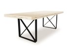 【ロックストーン/ROCKSTONE / GOODS】のURUSHI dining table / ウルシ ダイニングテーブル PM611 / PM612 天板ホワイト、脚部ブラック、天板サイズ:幅210 × 奥行90cm、高さサイズ:72cm|ID: prp329100004971732 ipo3291000000037282445