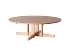 【日進木工/NISSHIN MOKKOU / GOODS】のWHITE WOOD Round Table / ホワイトウッド ラウンドテーブル 十字脚 高さ35～40cm 大人の最旬トレンドファッション＆コーディネート founy(ファウニー) ウッド Wooden Design テーブル Table, Dining Table ビッグ Big, Oversized ラウンド Round, Round Neck ホーム・キャンプ・アウトドア・お取り寄せ Home Living / Home & Lifestyle / Camping Gear / Outdoor Camping 家具・インテリア Home Furniture & Interior. Stylish & Functional Living Spaces テーブル Dining, Coffee & Side Tables ローテーブル・センターテーブル Coffee & Center Tables thumbnail ON、サイズ:直径140 × 高さ40cm|ID: prp329100004971783 ipo3291000000037282607