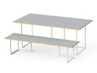 【スティール/stiiilll / GOODS】のTable Set / テーブルセット メラミンウッド天板 + スチール脚 L サイズ違いの「メラミンウッド天板 ハーフ + スチール脚 S」と組み合わせて、ディスプレイ棚としても|ID: prp329100004971826 ipo3291000000037282781