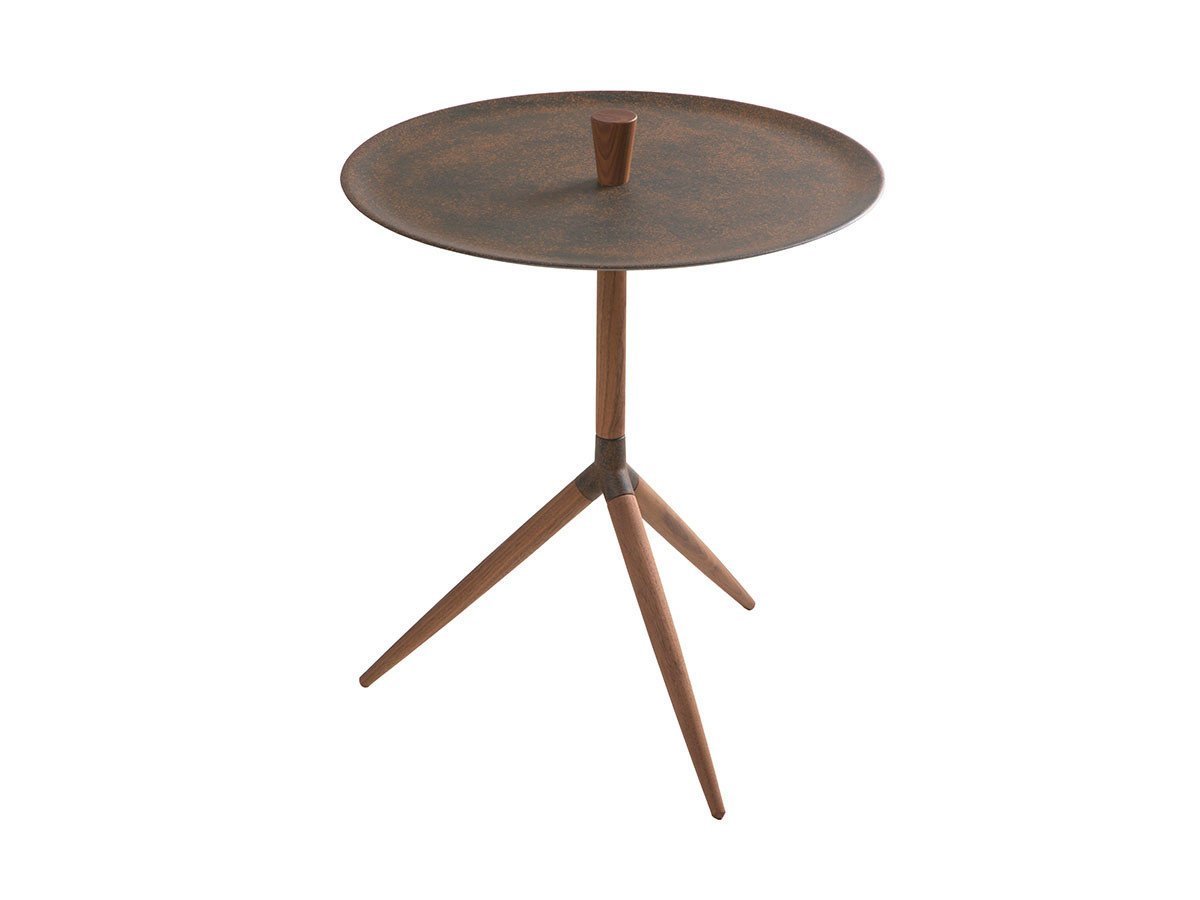 【カナヤ/KANAYA / GOODS】のSIDE TABLE HK+01 / サイドテーブル HK+01 インテリア・キッズ・メンズ・レディースファッション・服の通販 founy(ファウニー) 　送料無料　Free Shipping　テーブル　Table, Dining Table　ホーム・キャンプ・アウトドア・お取り寄せ　Home Living / Home & Lifestyle / Camping Gear / Outdoor Camping　家具・インテリア　Home Furniture & Interior. Stylish & Functional Living Spaces　テーブル　Dining, Coffee & Side Tables　サイドテーブル・ナイトテーブル　Side & End Tables　タイプ:ウォールナット × 赤錆|ID: prp329100004971940 ipo3291000000037283187