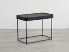 【ノーウェアライクホーム/NOWHERE LIKE HOME / GOODS】のFROM Side Table / フローム サイドテーブル 40 ウォールナット × PVC ブラック(PVC面を上にした場合)|ID: prp329100004971962 ipo3291000000037283299