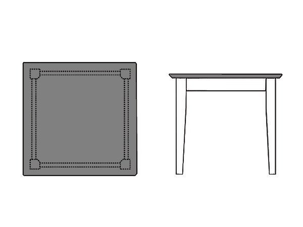 【デ モード/DE MODE / GOODS】のSQUARE TABLE / スクエアテーブル インテリア・キッズ・メンズ・レディースファッション・服の通販 founy(ファウニー) 　アンティーク　Antique-Inspired　ヴィンテージ　Vintage Style　スクエア　Square, Square Shape　ダメージ　Distressed, Destroyed　テーブル　Table, Dining Table　送料無料　Free Shipping　おすすめ　Recommended / Our Picks　ホーム・キャンプ・アウトドア・お取り寄せ　Home Living / Home & Lifestyle / Camping Gear / Outdoor Camping　家具・インテリア　Home Furniture & Interior. Stylish & Functional Living Spaces　テーブル　Dining, Coffee & Side Tables　ダイニングテーブル・食卓テーブル　Dining Tables　ホーム・キャンプ・アウトドア・お取り寄せ　Home Living / Home & Lifestyle / Camping Gear / Outdoor Camping　家具・インテリア　Home Furniture & Interior. Stylish & Functional Living Spaces　テーブル　Dining, Coffee & Side Tables　カフェテーブル・丸型テーブル　Cafe & Bistro Tables　|ID: prp329100004972012 ipo3291000000037283543