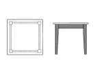 【デ モード/DE MODE / GOODS】のSQUARE TABLE / スクエアテーブル 大人の最旬トレンドファッション＆コーディネート founy(ファウニー) アンティーク Antique-Inspired ヴィンテージ Vintage Style スクエア Square, Square Shape ダメージ Distressed, Destroyed テーブル Table, Dining Table 送料無料 Free Shipping おすすめ Recommended / Our Picks ホーム・キャンプ・アウトドア・お取り寄せ Home Living / Home & Lifestyle / Camping Gear / Outdoor Camping 家具・インテリア Home Furniture & Interior. Stylish & Functional Living Spaces テーブル Dining, Coffee & Side Tables ダイニングテーブル・食卓テーブル Dining Tables ホーム・キャンプ・アウトドア・お取り寄せ Home Living / Home & Lifestyle / Camping Gear / Outdoor Camping 家具・インテリア Home Furniture & Interior. Stylish & Functional Living Spaces テーブル Dining, Coffee & Side Tables カフェテーブル・丸型テーブル Cafe & Bistro Tables thumbnail|ID: prp329100004972012 ipo3291000000037283545