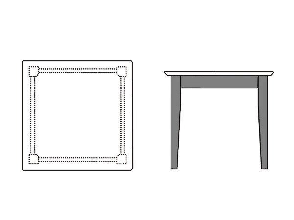 【デ モード/DE MODE / GOODS】のSQUARE TABLE / スクエアテーブル インテリア・キッズ・メンズ・レディースファッション・服の通販 founy(ファウニー) 　アンティーク　Antique-Inspired　ヴィンテージ　Vintage Style　スクエア　Square, Square Shape　ダメージ　Distressed, Destroyed　テーブル　Table, Dining Table　送料無料　Free Shipping　おすすめ　Recommended / Our Picks　ホーム・キャンプ・アウトドア・お取り寄せ　Home Living / Home & Lifestyle / Camping Gear / Outdoor Camping　家具・インテリア　Home Furniture & Interior. Stylish & Functional Living Spaces　テーブル　Dining, Coffee & Side Tables　ダイニングテーブル・食卓テーブル　Dining Tables　ホーム・キャンプ・アウトドア・お取り寄せ　Home Living / Home & Lifestyle / Camping Gear / Outdoor Camping　家具・インテリア　Home Furniture & Interior. Stylish & Functional Living Spaces　テーブル　Dining, Coffee & Side Tables　カフェテーブル・丸型テーブル　Cafe & Bistro Tables　|ID: prp329100004972012 ipo3291000000037283545