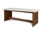 【マスターウォール/MASTERWAL / GOODS】のELDA DINING TABLE / エルダ ダイニングテーブル 大人の最旬トレンドファッション＆コーディネート founy(ファウニー) イタリア Italy エレガント 上品 Elegant シンプル Simple, Minimal テーブル Table, Dining Table フォルム Silhouette, Form モダン Modern, Contemporary ランダム Random, Irregular ホーム・キャンプ・アウトドア・お取り寄せ Home Living / Home & Lifestyle / Camping Gear / Outdoor Camping 家具・インテリア Home Furniture & Interior. Stylish & Functional Living Spaces テーブル Dining, Coffee & Side Tables ダイニングテーブル・食卓テーブル Dining Tables thumbnail 脚部:ウォールナット、天板:クレママーフィル、サイズ:幅200 × 奥行90cm|ID: prp329100004972015 ipo3291000000037283558