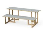 【スティール/stiiilll / GOODS】のTable Set / テーブルセット メラミンウッド天板 ハーフ + 木脚 S 大人の最旬トレンドファッション＆コーディネート founy(ファウニー) ウッド Wooden Design シンプル Simple, Minimal スリム Slim, Slim Fit テーブル Table, Dining Table ハーフ Half, Half-Length ホーム・キャンプ・アウトドア・お取り寄せ Home Living / Home & Lifestyle / Camping Gear / Outdoor Camping 家具・インテリア Home Furniture & Interior. Stylish & Functional Living Spaces テーブル Dining, Coffee & Side Tables ローテーブル・センターテーブル Coffee & Center Tables thumbnail サイズ違いの「メラミンウッド天板 ハーフ + 木脚 M」と組み合わせて、ディスプレイ棚としてもご使用|ID: prp329100004972033 ipo3291000000037283650